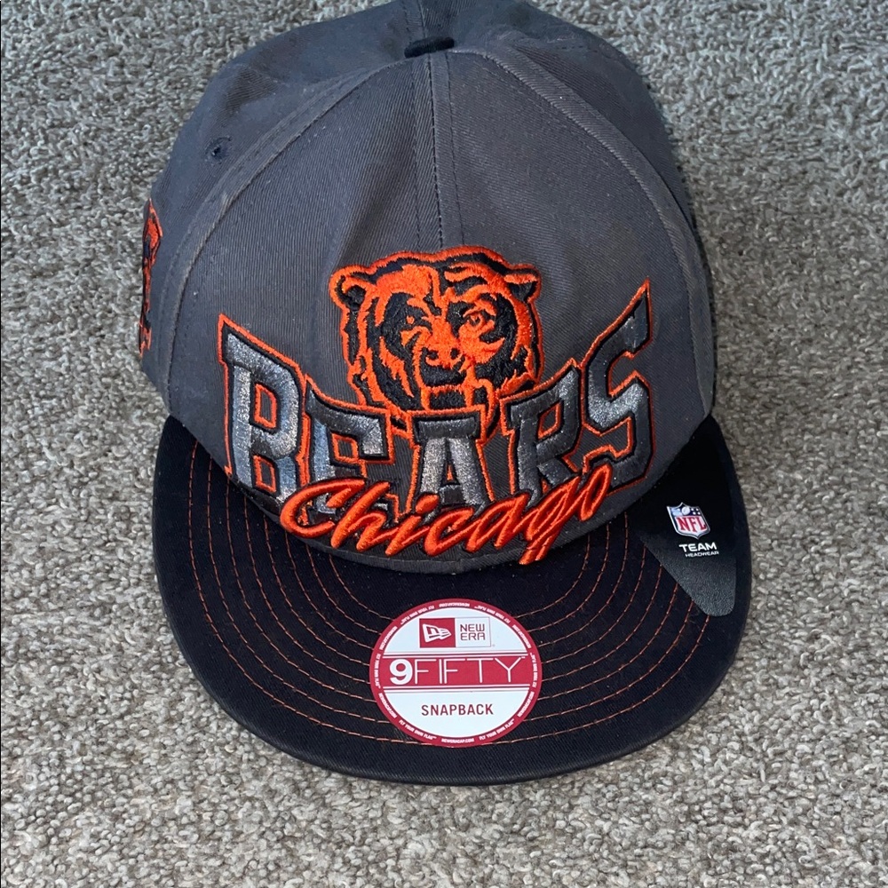 New Era Bears Gray and Black Snapback Cap